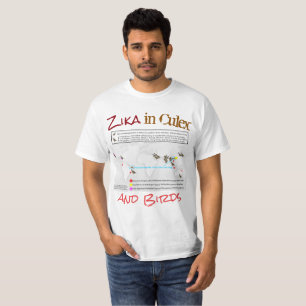 Zika in Culex and Birds by RoseWrites T-Shirt