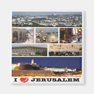 zIL003 i love JERUSALEM Israel Middle East, Fridge Magnet