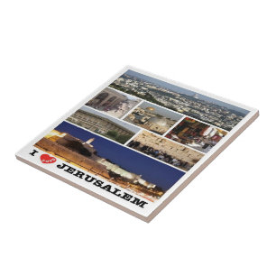 zIL003 i love JERUSALEM Israel Middle East, Tile