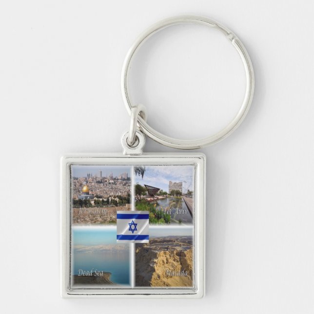 zIL006 TEL AVIV JERUSALEM, Israel, Key Ring (Front)