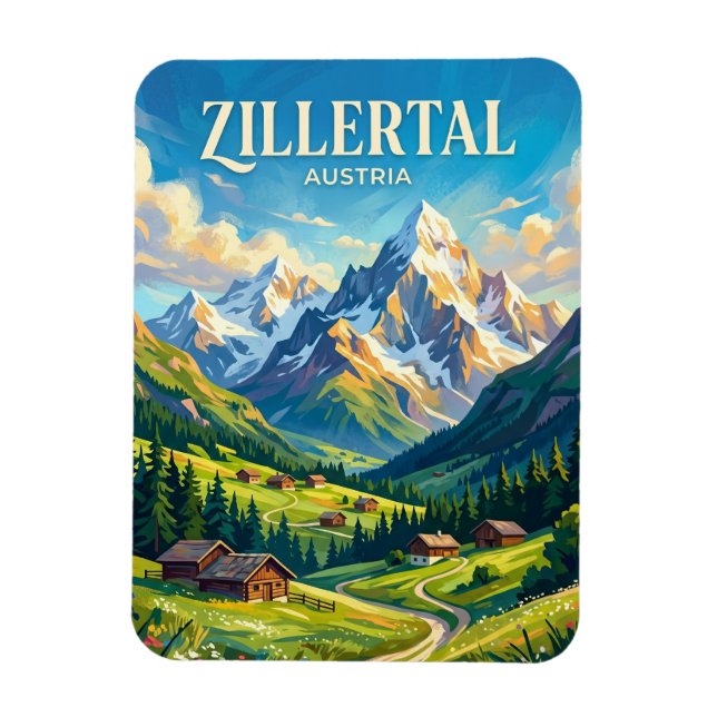Zillertal Austria Magnet (Vertical)