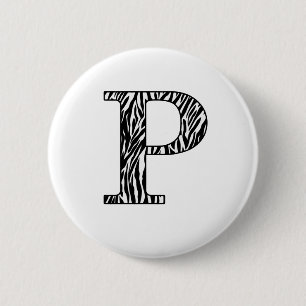 Zilly Zebra P 6 Cm Round Badge