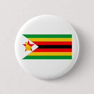 Zimbabwe 6 Cm Round Badge