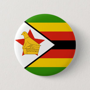 zimbabwe 6 cm round badge