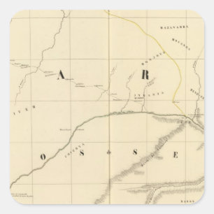 Zimbabwe, Africa 46 Square Sticker