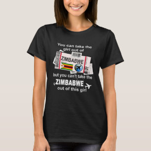 Zimbabwe Boarding Pass  Zimbabwe Girl  Zimbabwe T-Shirt