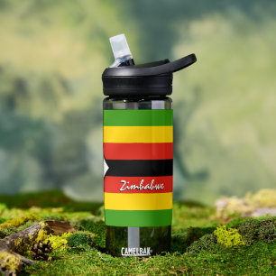 Zimbabwe bottle, patriotic Zimbabwe Flag Water Bottle