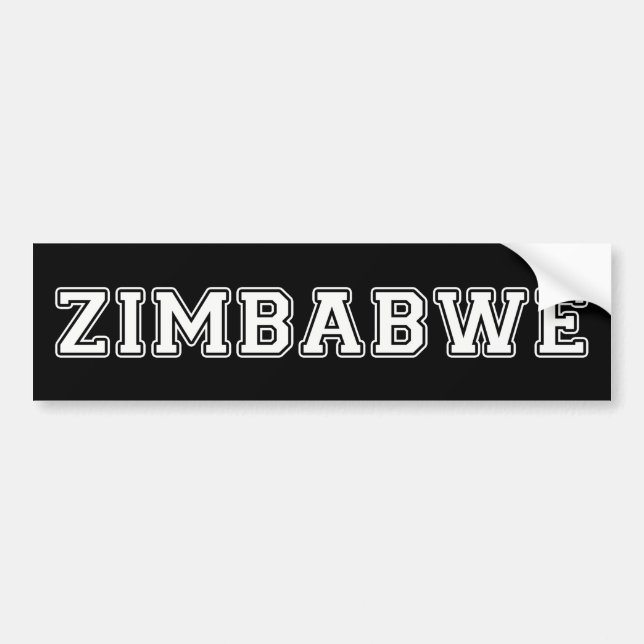 Zimbabwe Bumper Sticker (Front)