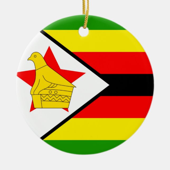 Zimbabwe Ceramic Tree Decoration (Front)