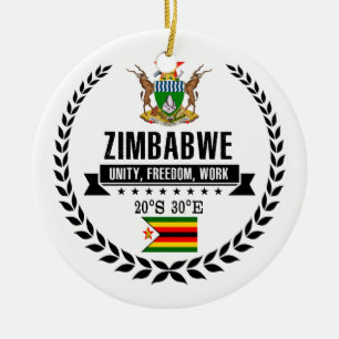 Zimbabwe Ceramic Tree Decoration