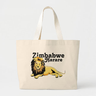 Zimbabwe Custom Large Tote Bag