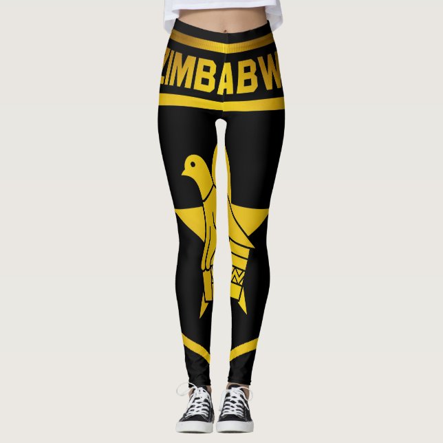Zimbabwe Emblem Leggings (Front)