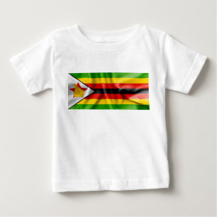 Zimbabwe Flag Baby Fine Jersey T-Shirt