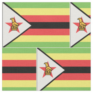 Zimbabwe Flag Fabric