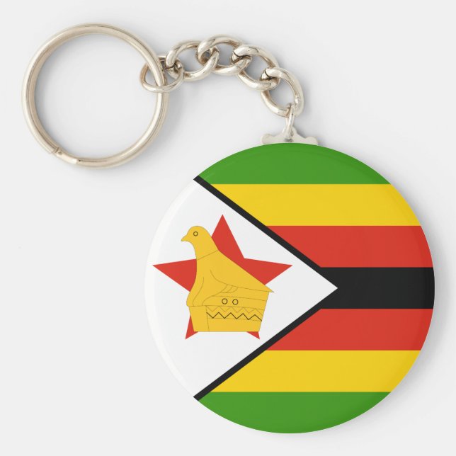 Zimbabwe Flag Key Ring (Front)
