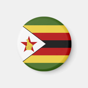 Zimbabwe flag magnet