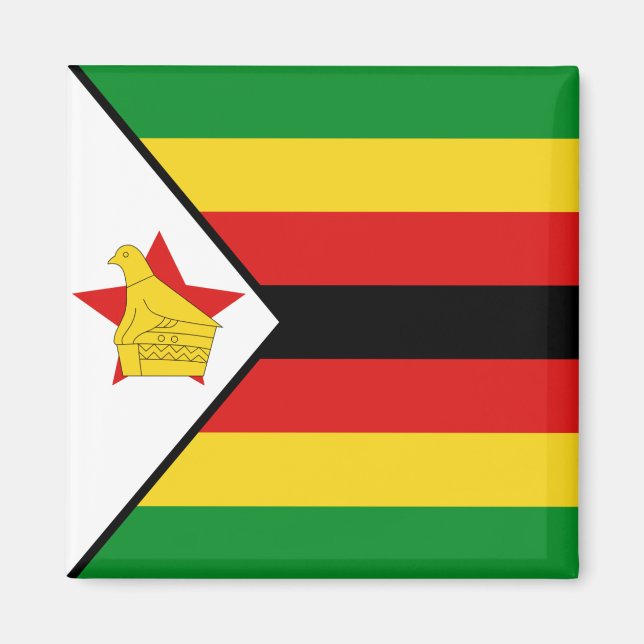 Zimbabwe Flag Magnet (Front)