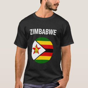 Zimbabwe Flag Modern T-Shirt