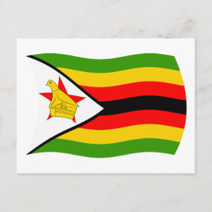 Zimbabwe Flag Postcard