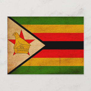 Zimbabwe Flag Postcard