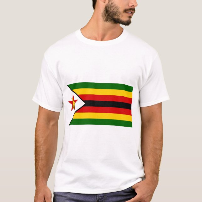 Zimbabwe Flag T-Shirt (Front)
