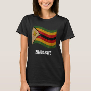 Zimbabwe Flag Vintage Zimbabwean Pride T-Shirt