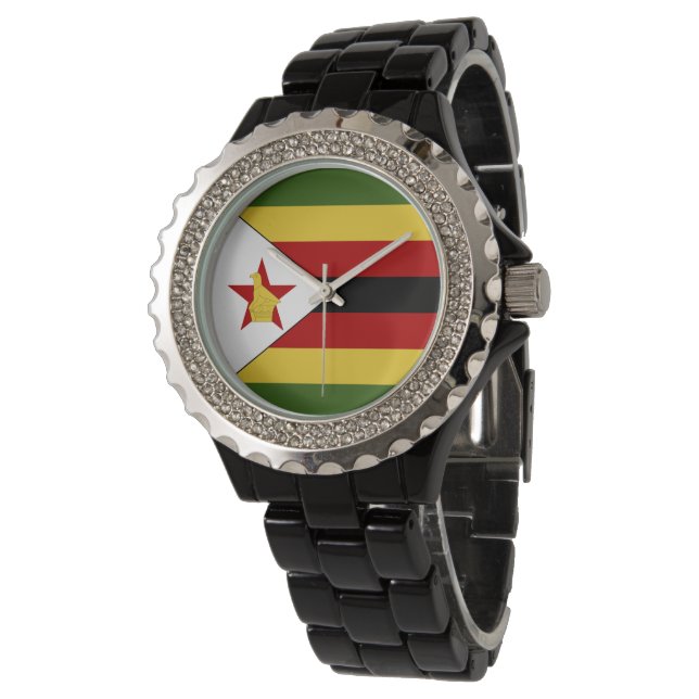 Zimbabwe flag watch (Angled)