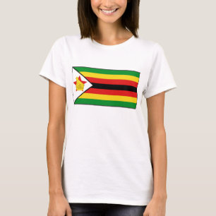 Zimbabwe Flag x Map T-Shirt