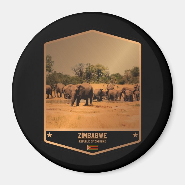 Zimbabwe Magnet (Front)
