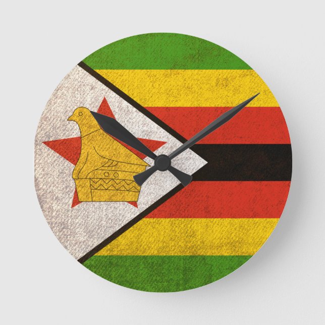 Zimbabwe Round Clock (Front)