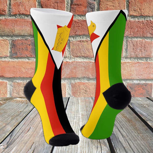 Zimbabwe Socks, patriotic Zimbabwe Flag fashion Socks (Creator Uploaded)