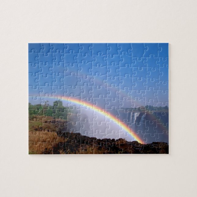 Zimbabwe, Victoria Falls National Park. Double Jigsaw Puzzle (Horizontal)