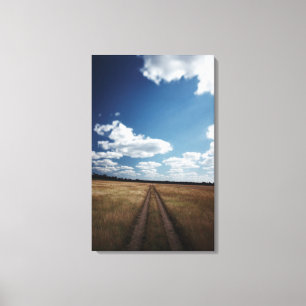 Zimbabwe, View of road near Linkwasha Airstrip 1 Canvas Print