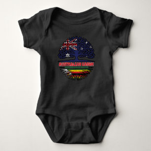 Zimbabwe Zimbabwean Australian Australia Tree Root Baby Bodysuit