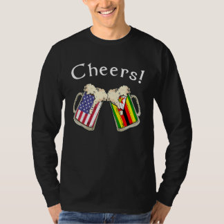 Zimbabwean American Patriot Grown Country Cheers B T-Shirt