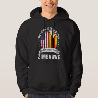 Zimbabwean American Patriot Grown Proud Home USA F Hoodie