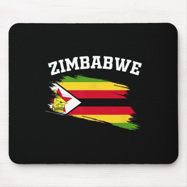 Zimbwe Souvenirs Harare Vacation Africa Zimbwean C Mouse Pad (Front)