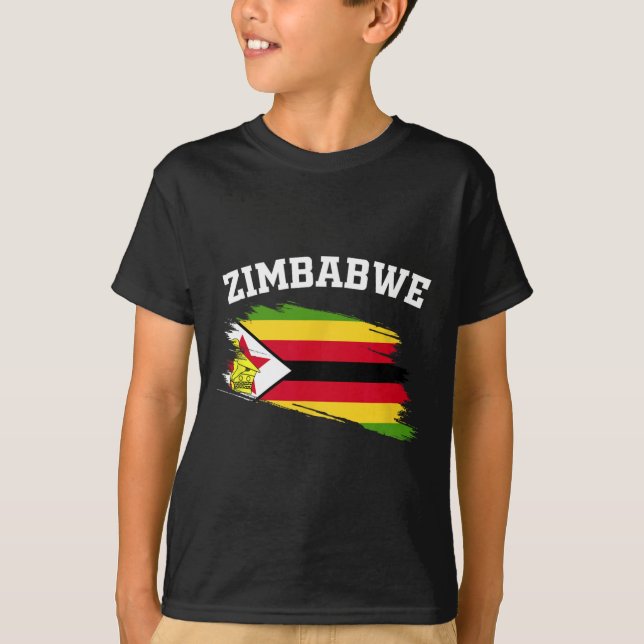 Zimbwe Souvenirs Harare Vacation Africa Zimbwean C T-Shirt (Front)