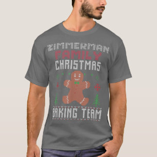 Zimmerman Family Christmas Baking Team Matching gi T-Shirt