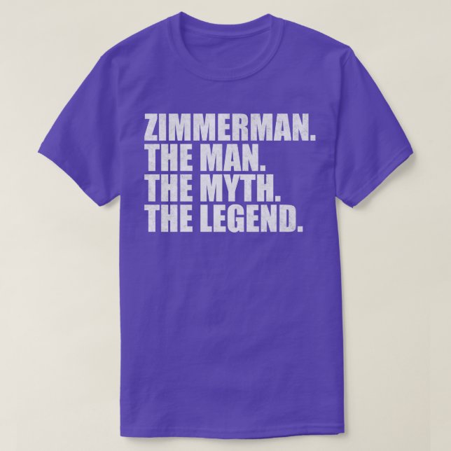 ZimmermanZimmerman Family name Zimmerman last Name T-Shirt (Design Front)