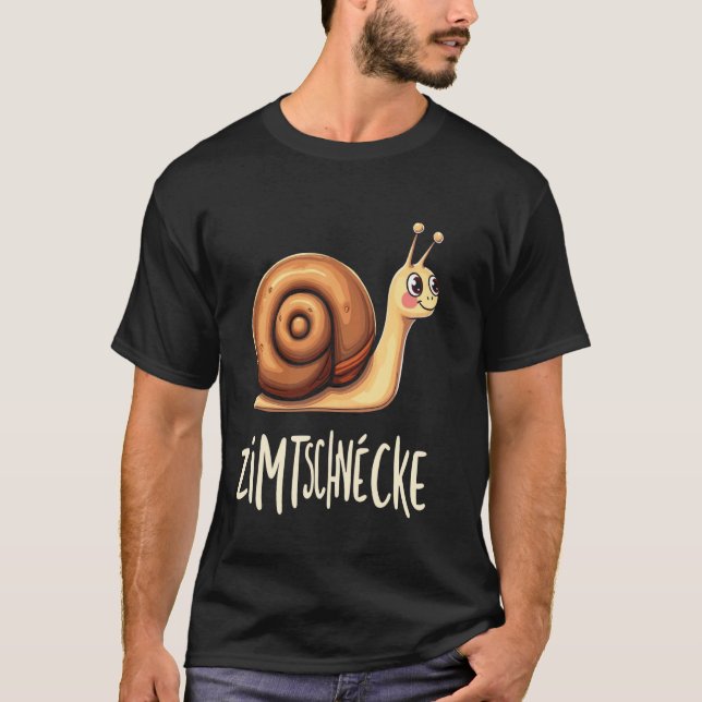 ZIMTSCHNECKE Funny snail T-Shirt (Front)