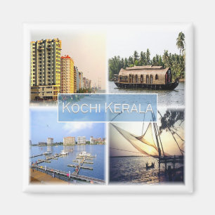zIN008  KOCHI COCHIN KERALA, India, Asia, Fridge Magnet