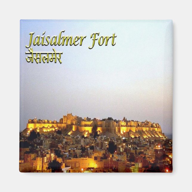 zIN027 JAISALMER FORT, India, Asia, Fridge Magnet (Front)