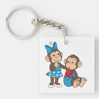 Zina and Mimo: Love and indifference Key Ring