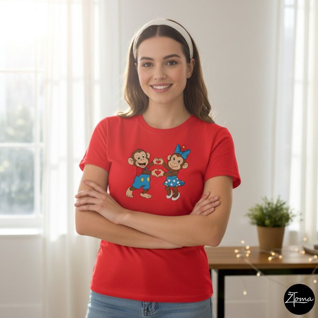 Zina and Mimo make a heart with their hands T-Shirt (Creator Uploaded)