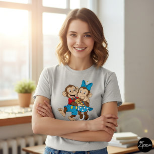 Zina and Mimo with a slice of pizza. T-Shirt