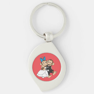 Zina & Mimo are the bride and groom. Key Ring