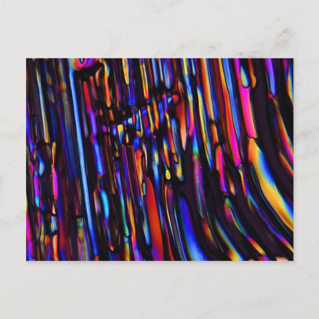 zinc sulphate under the microscope postcard (Front)