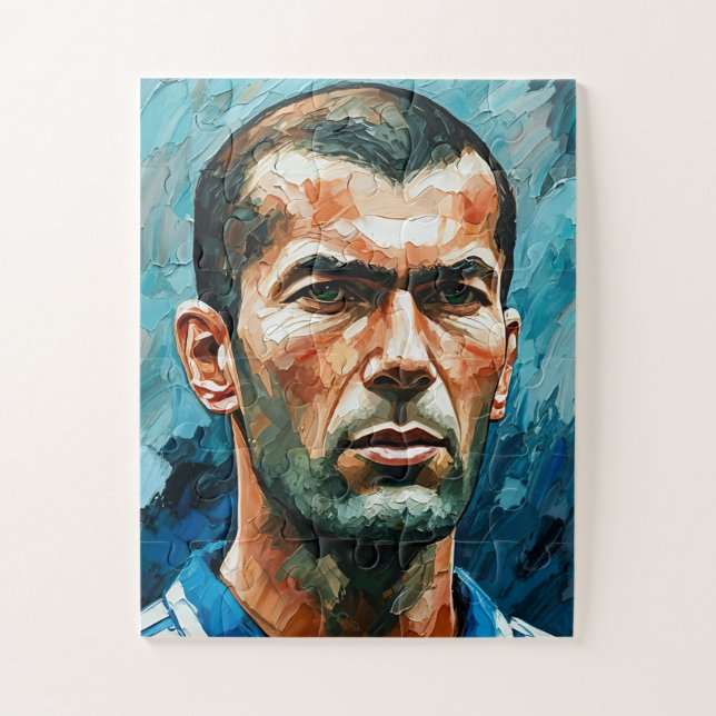 zinedine zidane jigsaw puzzle (Vertical)