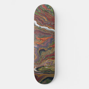 Zing 1 Acrylic Abstract Geode Skateboard Deck